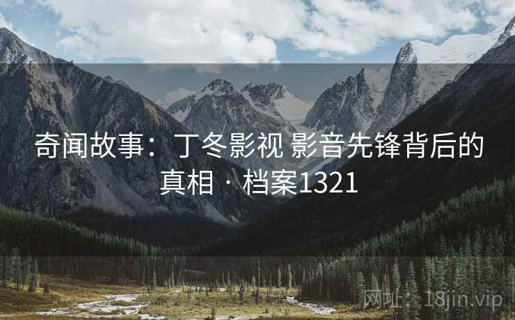 奇闻故事：丁冬影视 影音先锋背后的真相 · 档案1321