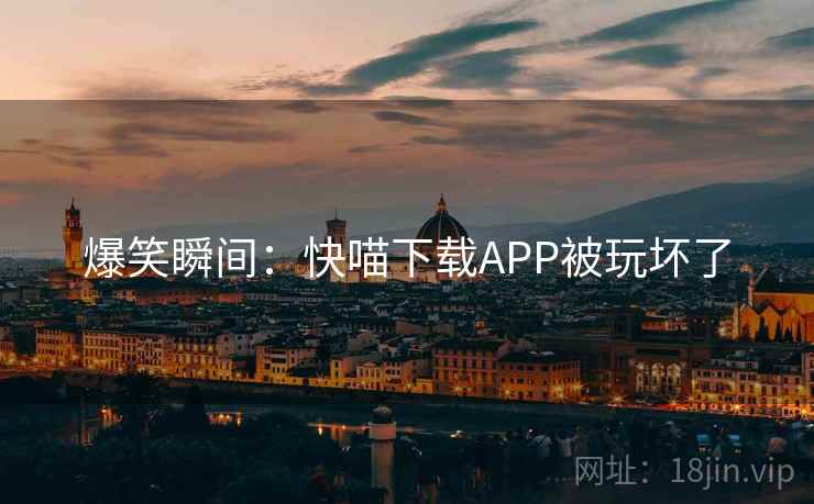 爆笑瞬间：快喵下载APP被玩坏了